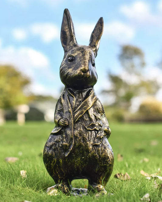 Mr Rabbit Brushed Gold Sculpture