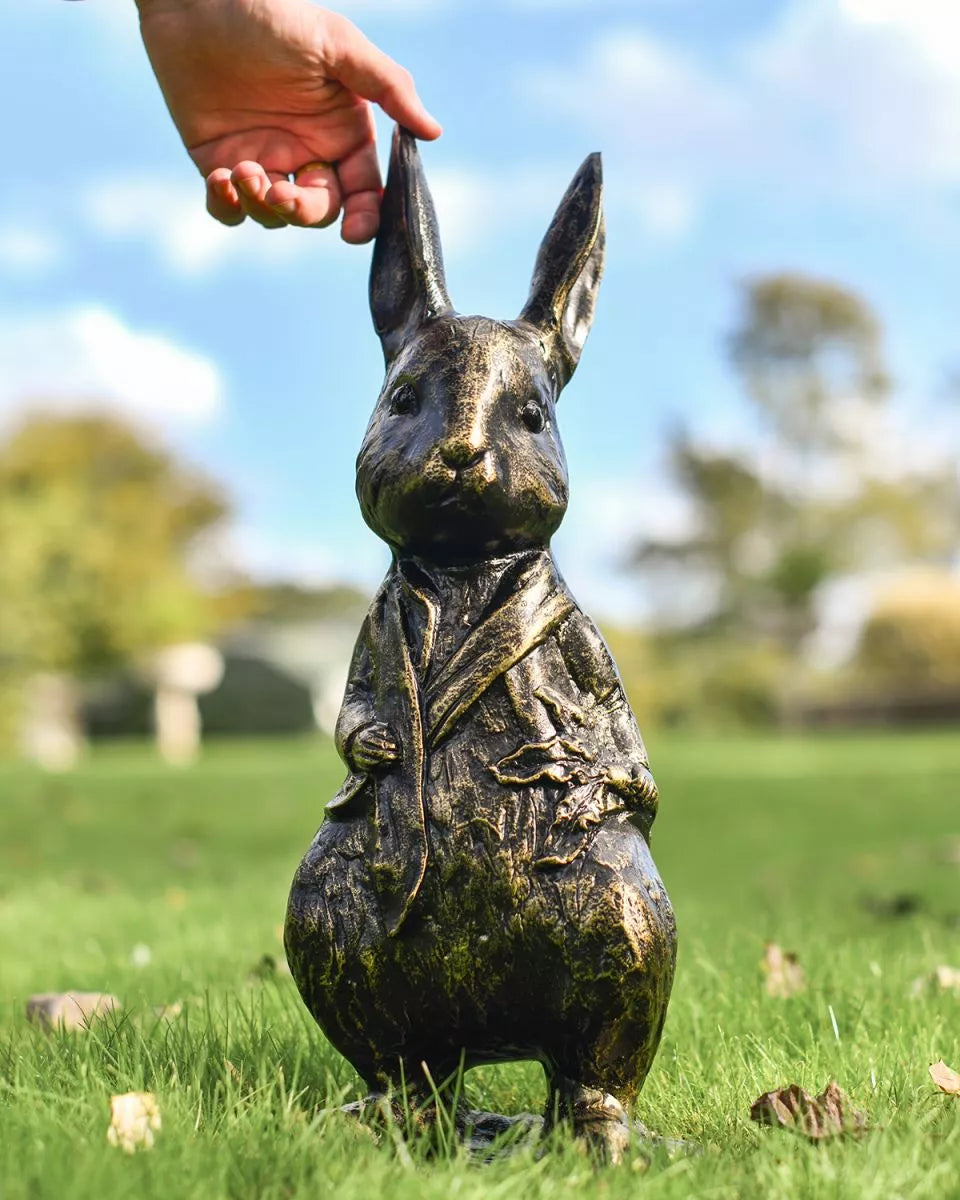 Mr Rabbit Brushed Gold Sculpture