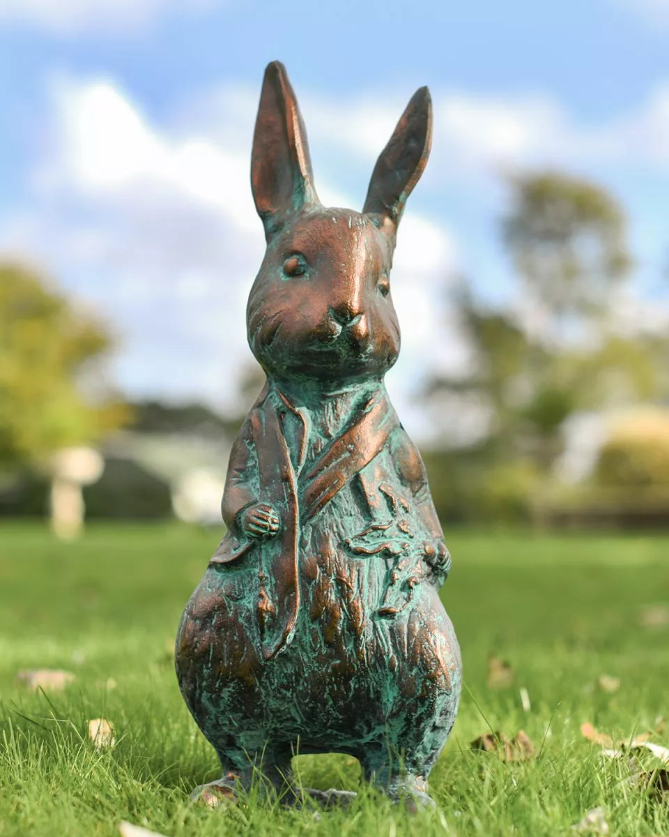 Mr Rabbit Verdigris Sculpture